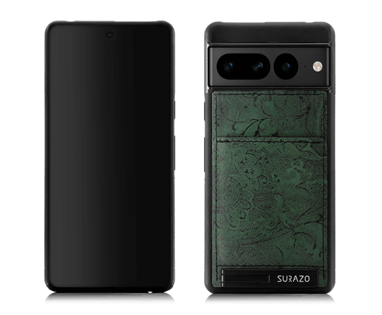 grün green back case cover lederhülle echt leder echtleder hülle mit kartenfach google pixel 7 und google pixel 7 pro 5g