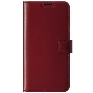 Skórzane etui na telefon RFID Wallet case - Costa Czerwona - TPU Czarne