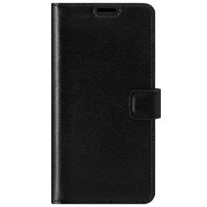 Skórzane etui na telefon RFID Wallet case - Costa Czarna - TPU Czarne