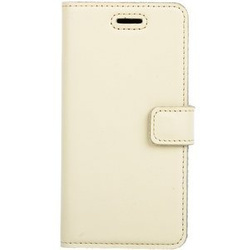 Skórzane etui na telefon Wallet case - Pastel Żółty - TPU Czarne