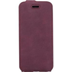 Futerał na telefon Flip case - Burgund - TPU Transparentne