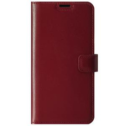 Skórzane etui na telefon RFID Wallet case - Costa Czerwona - TPU Czarne