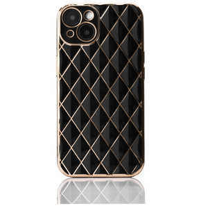Etui Back case - Pikowane Czarne - Apple iPhone 13